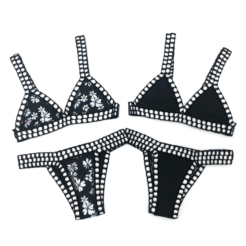 Bikini triangle en crochet Reversible Louise