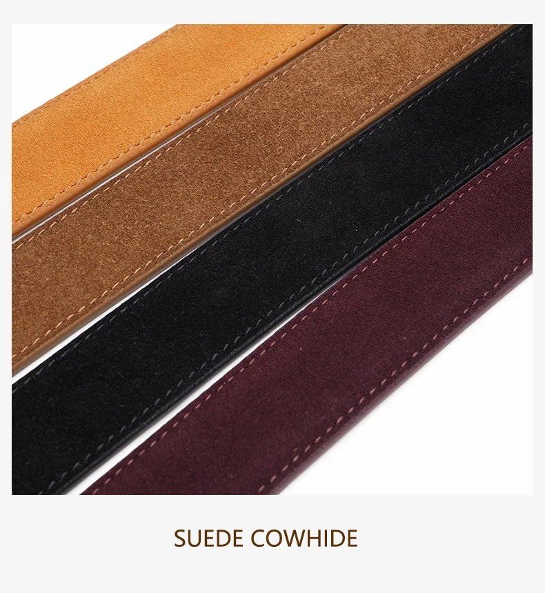 Ceinture vintage en cuir suède Lina