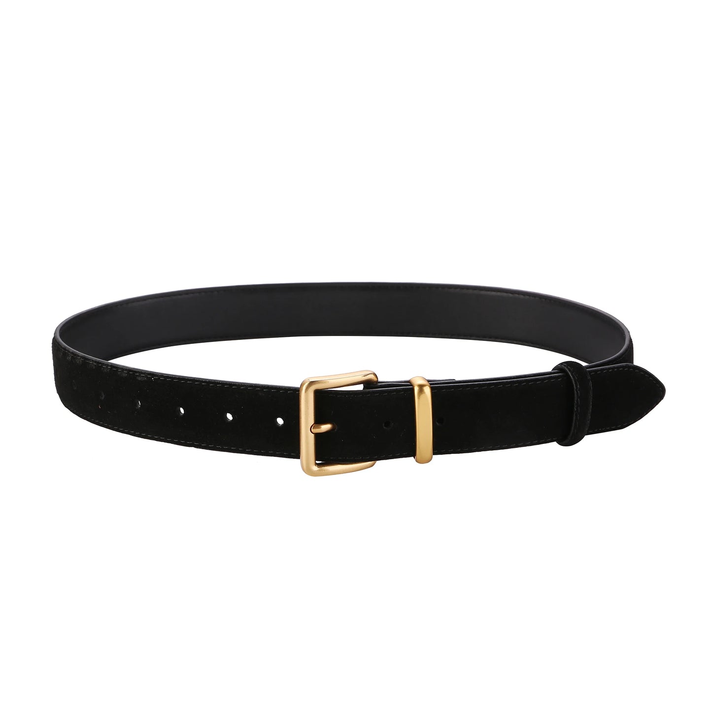 Ceinture vintage en cuir suède Lina