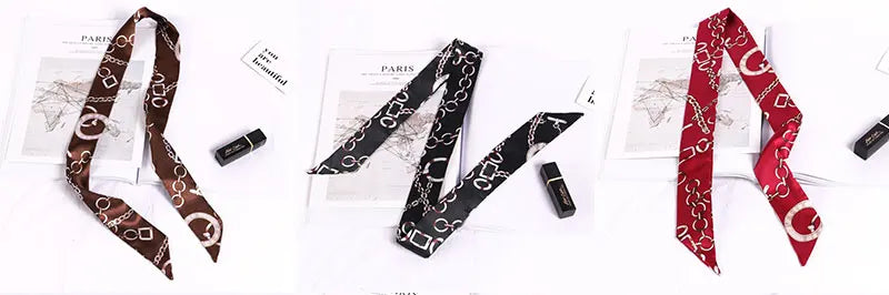 Foulard long et fleuri Flavie