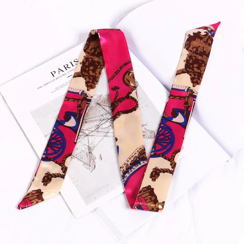 Foulard long et fleuri Flavie