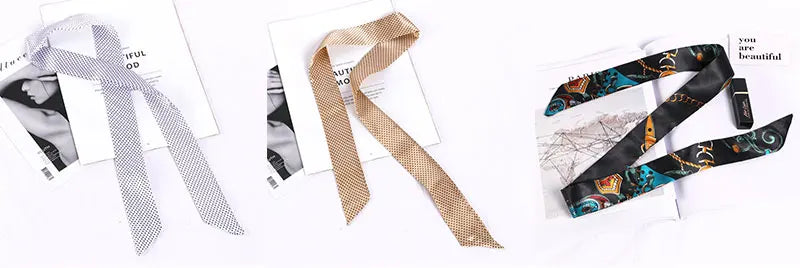 Foulard long et fleuri Flavie