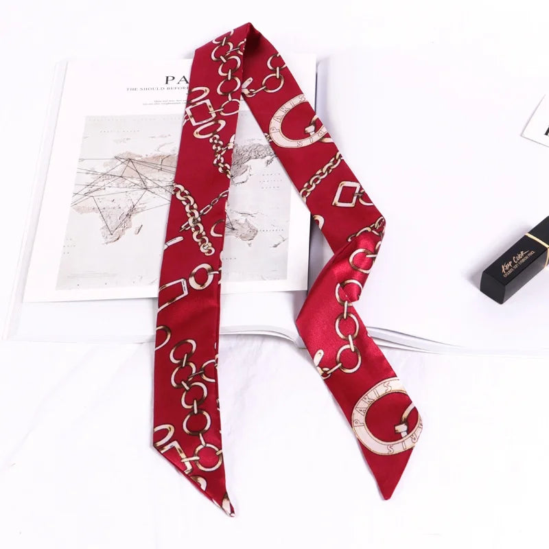 Foulard long et fleuri Flavie
