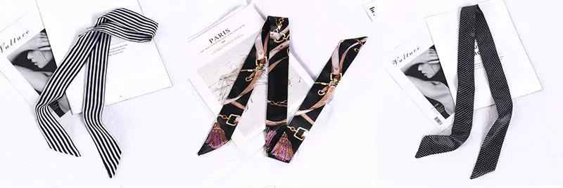 Foulard long et fleuri Flavie