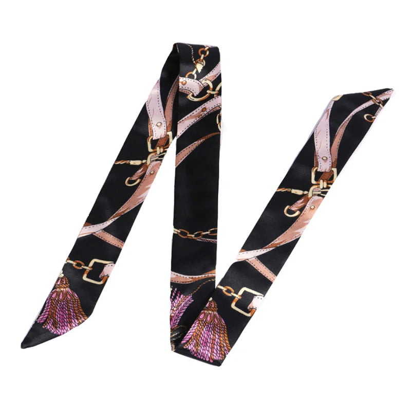 Foulard long et fleuri Flavie