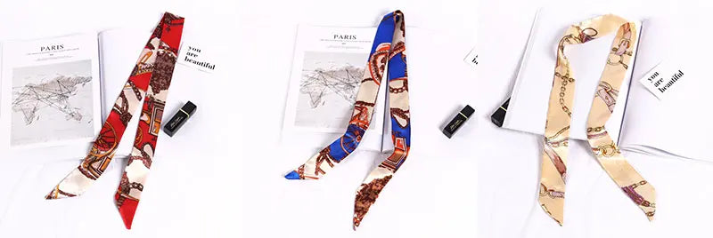 Foulard long et fleuri Flavie