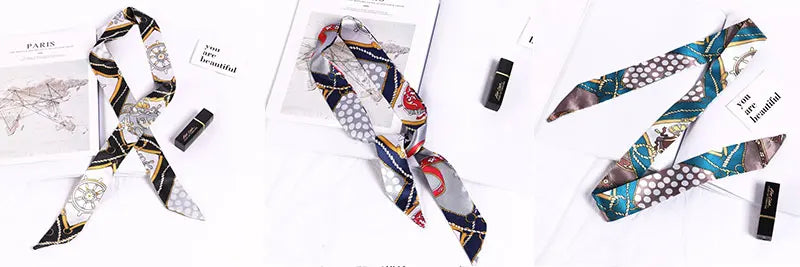 Foulard long et fleuri Flavie