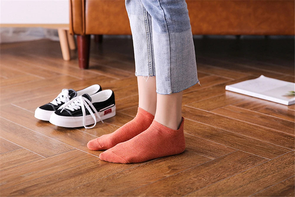 Chaussettes Femme Brodées Cœur d’Amour