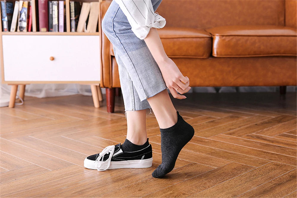 Chaussettes Femme Brodées Cœur d’Amour