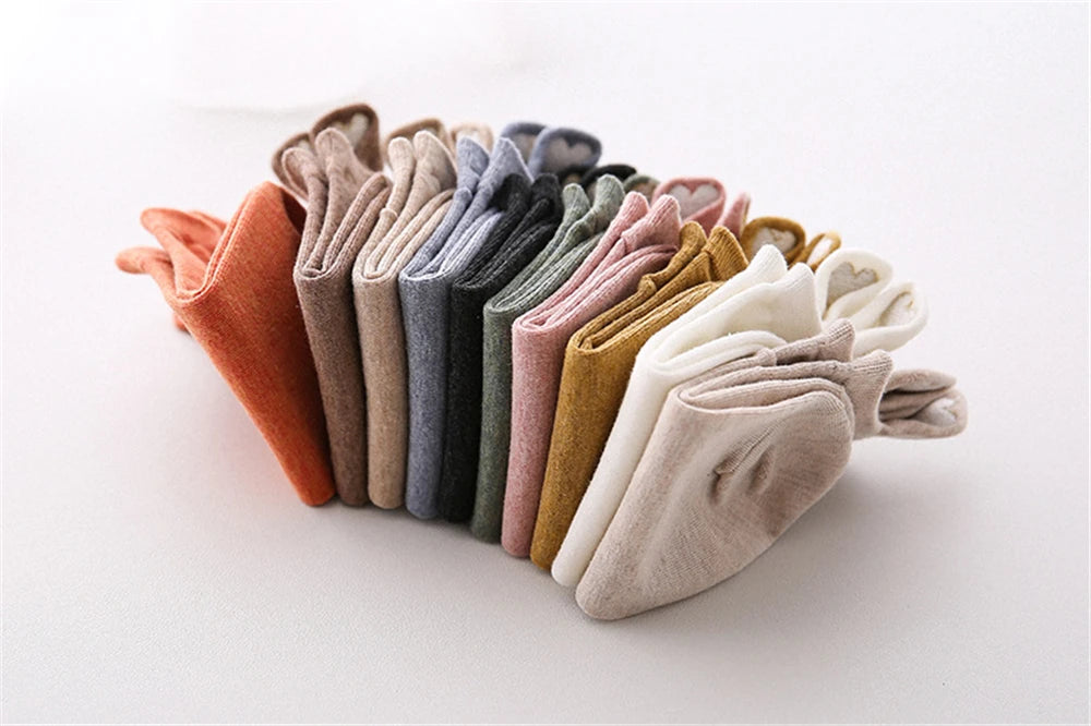 Chaussettes Femme Brodées Cœur d’Amour