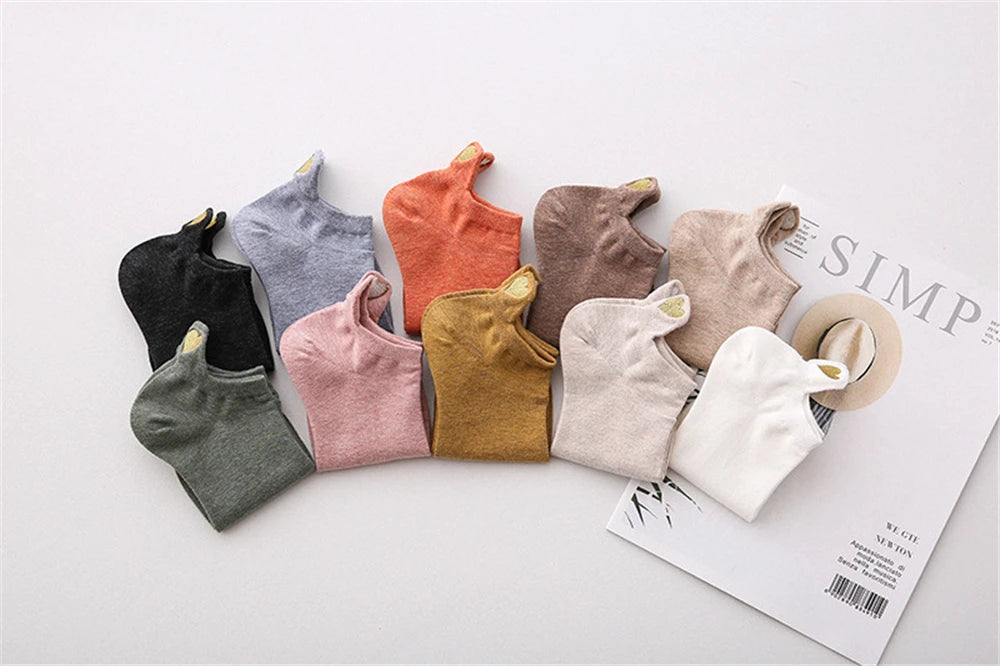 Chaussettes Femme Brodées Cœur d’Amour