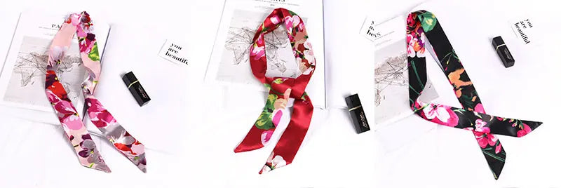 Foulard long et fleuri Flavie