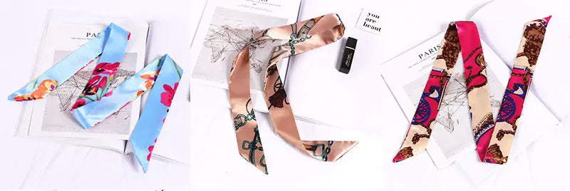 Foulard long et fleuri Flavie