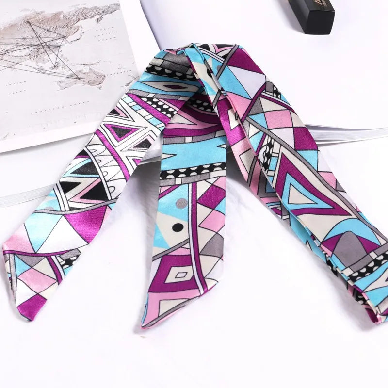 Foulard long et fleuri Flavie