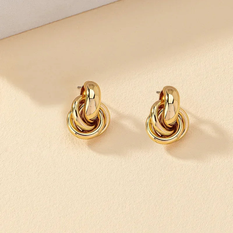 Boucles d'oreilles torsadées Chloé
