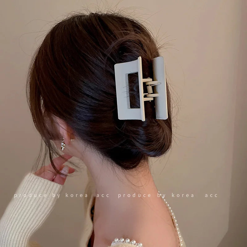 Pince à cheveux style coréen grand format