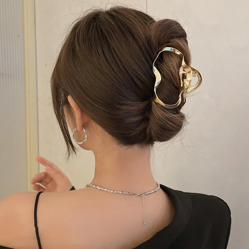 Pince à cheveux style coréen en métal