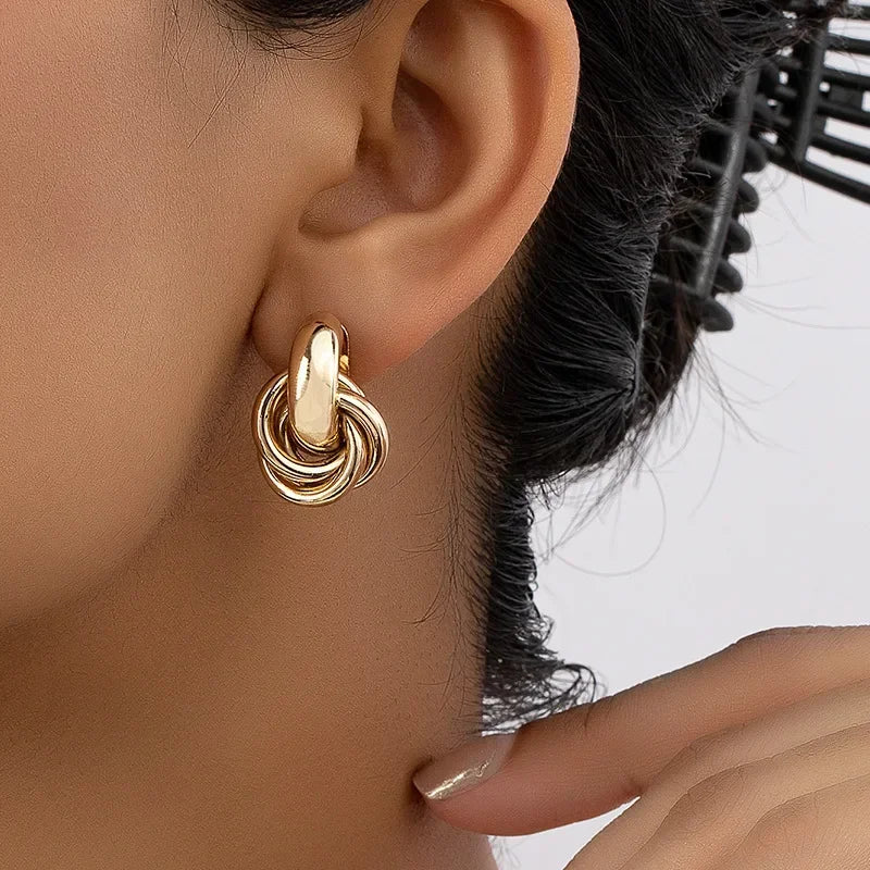 Boucles d'oreilles torsadées Chloé