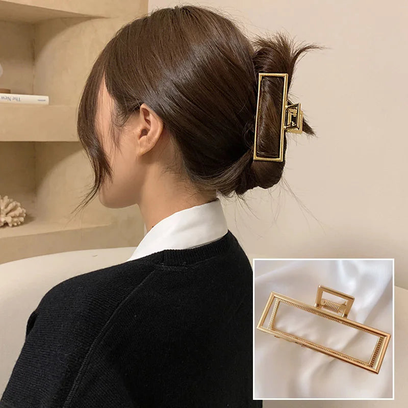 Pince à cheveux style coréen en métal