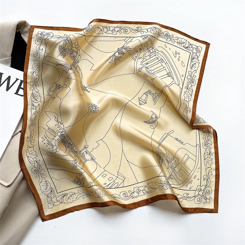 Foulard en soie Solène