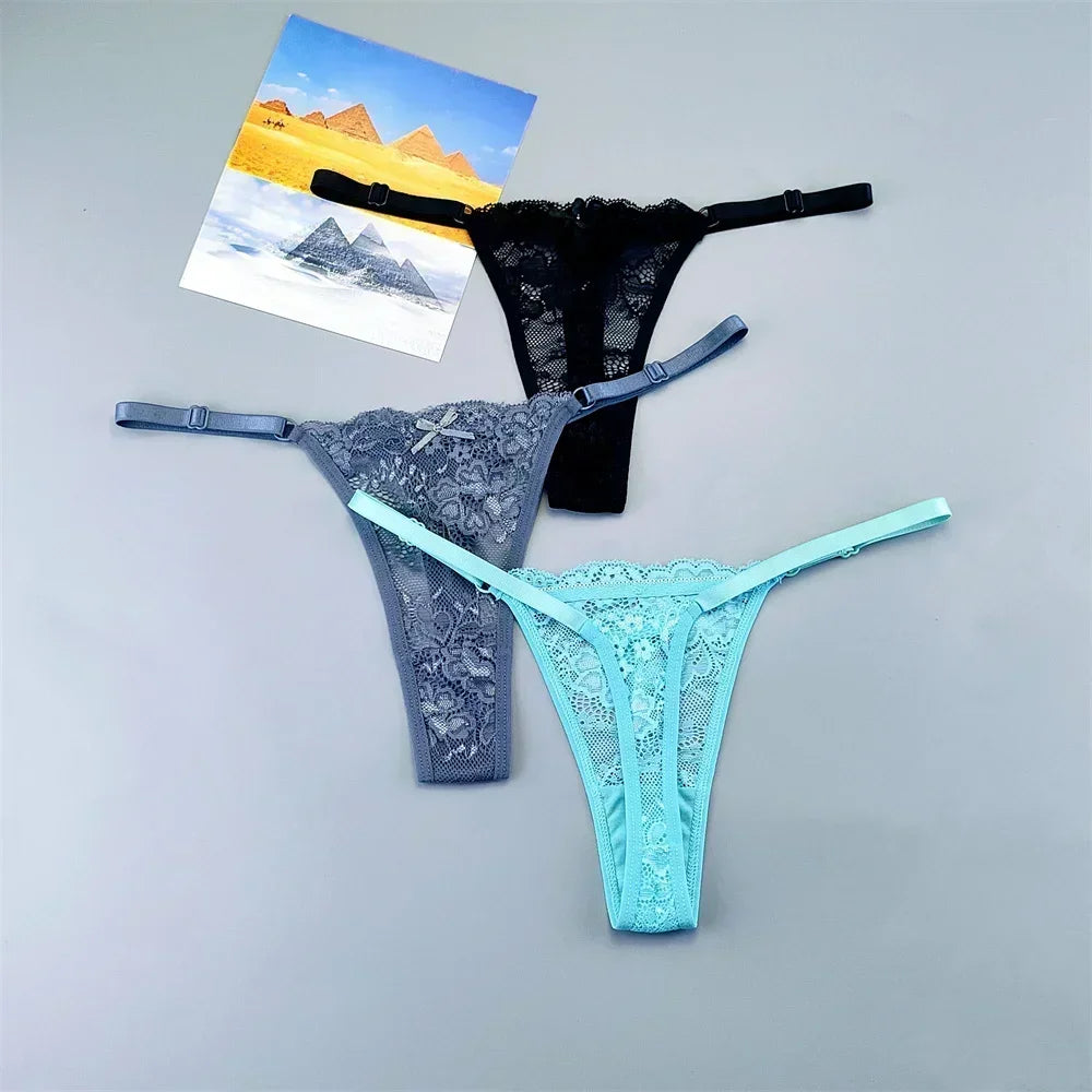 Lot de 3 strings transparents