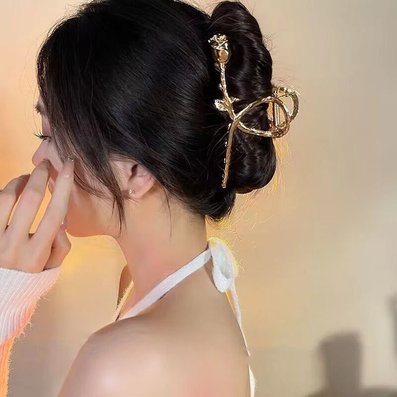 Pince à cheveux style coréen en métal