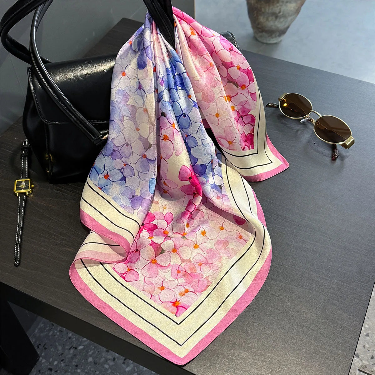 Foulard en soie Solène