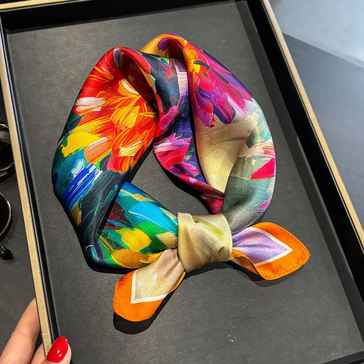 Foulard en soie Solène