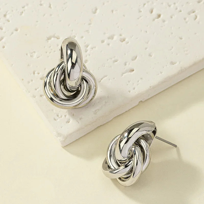 Boucles d'oreilles torsadées Chloé