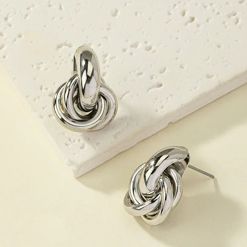 Boucles d'oreilles torsadées Chloé