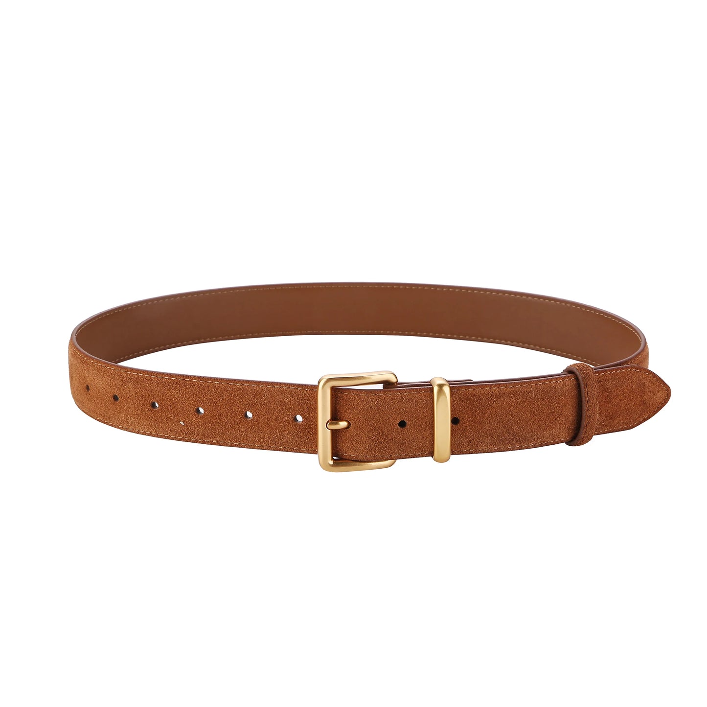 Ceinture vintage en cuir suède Lina