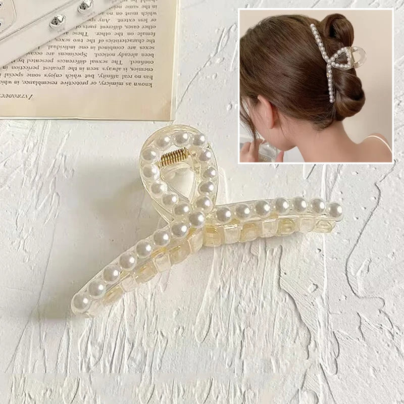 Pince à cheveux style coréen en métal