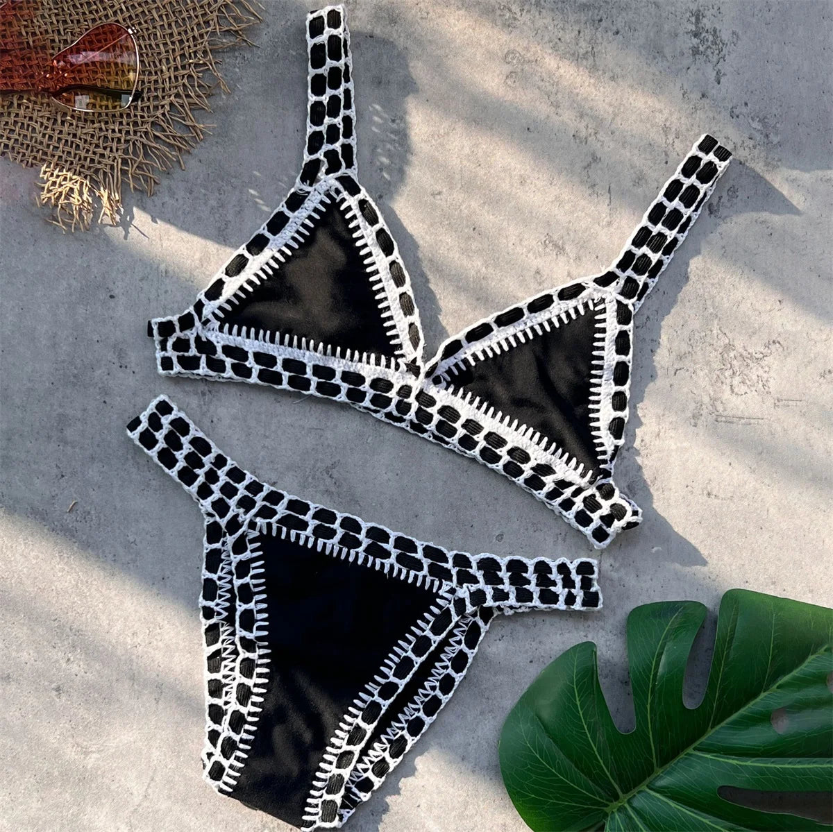 Bikini triangle en crochet Ava