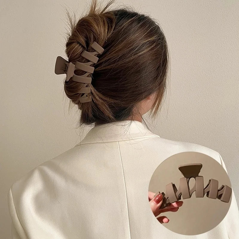 Pince à cheveux style coréen grand format