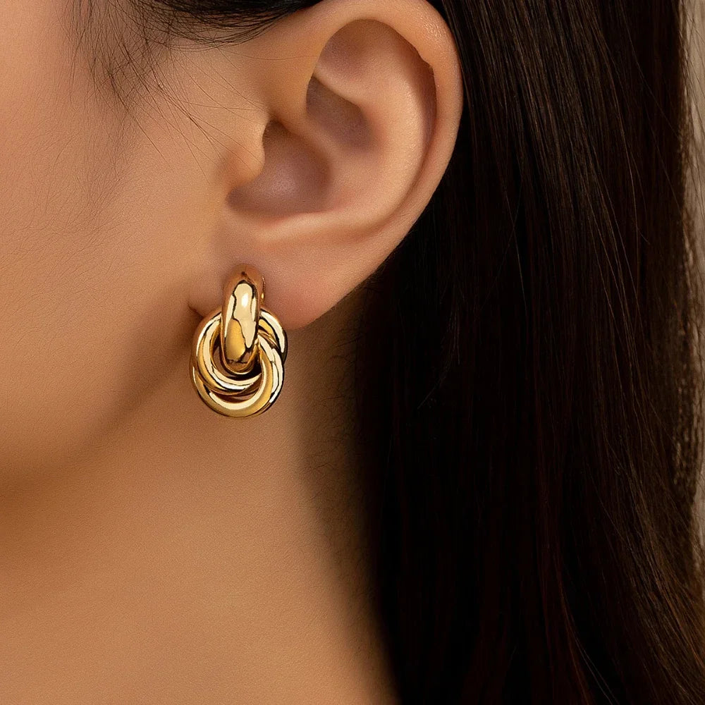 Boucles d'oreilles torsadées Chloé