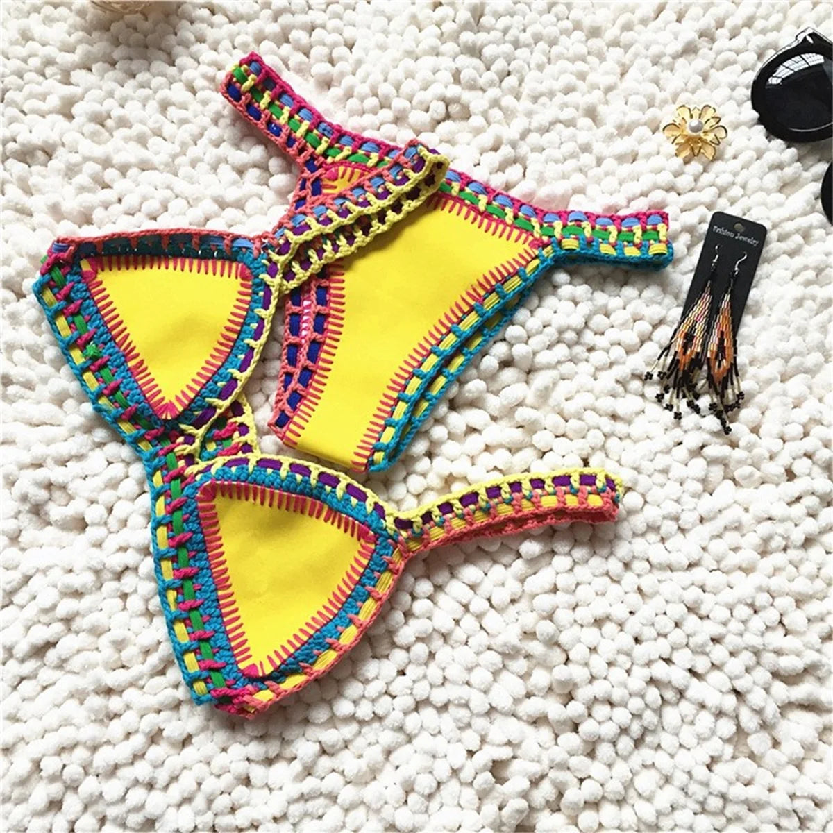 Bikini triangle en crochet Ava