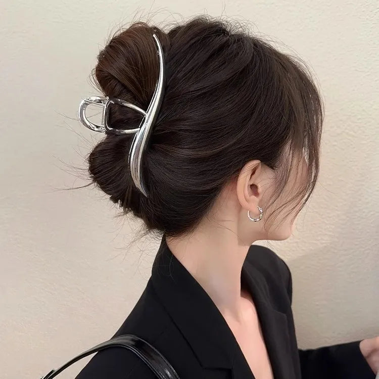 Pince à cheveux style coréen en métal