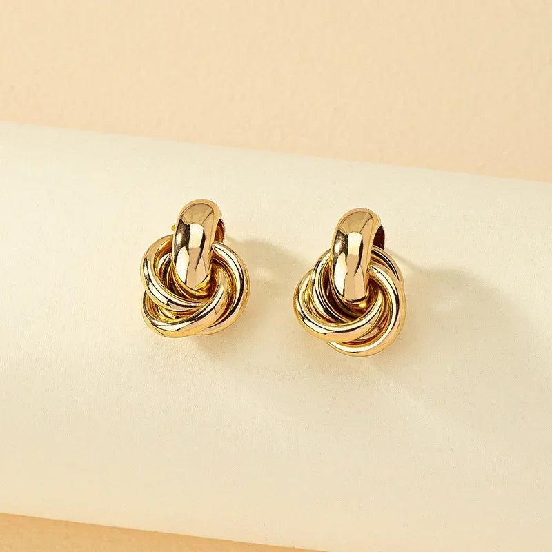 Boucles d'oreilles torsadées Chloé