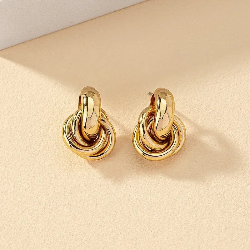 Boucles d'oreilles torsadées Chloé