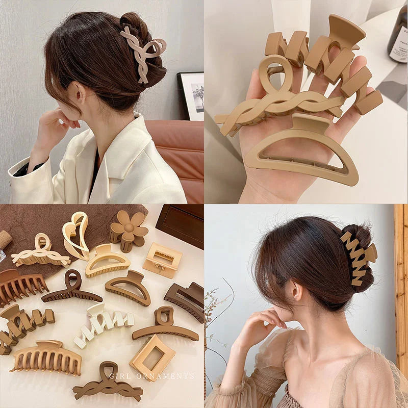 Pince à cheveux style coréen grand format