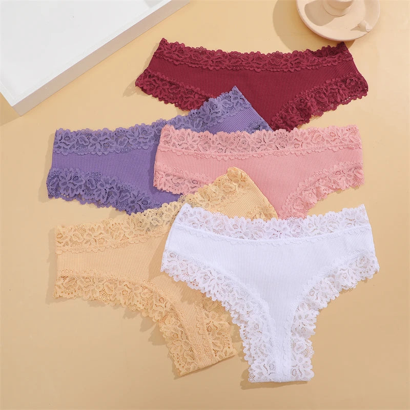 Lot de 5 culottes dentelle Vaïana