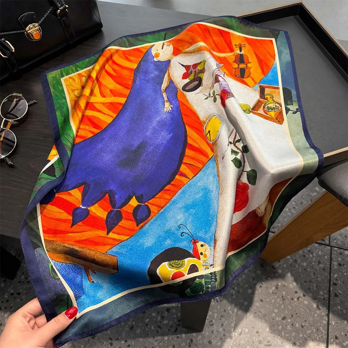 Foulard en soie Solène