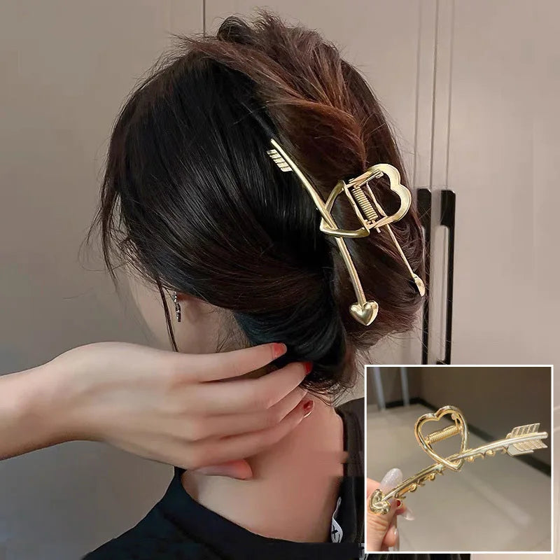 Pince à cheveux style coréen en métal
