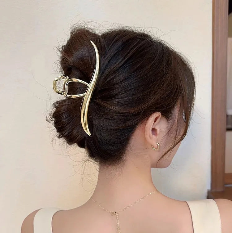 Pince à cheveux style coréen en métal