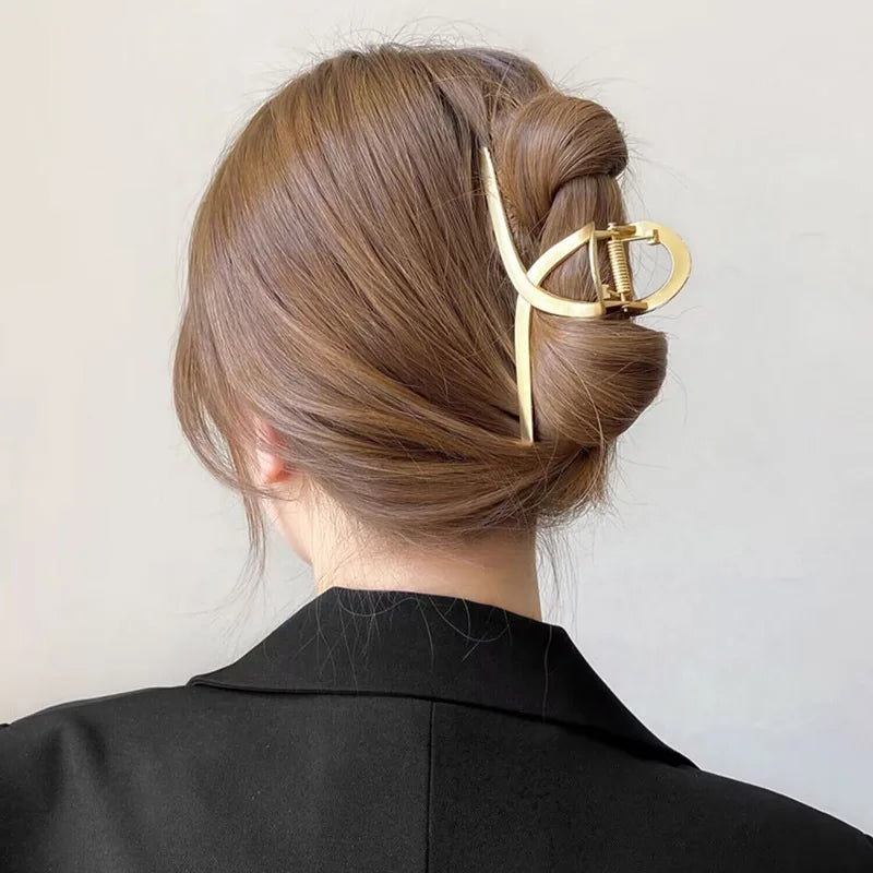 Pince à cheveux style coréen en métal
