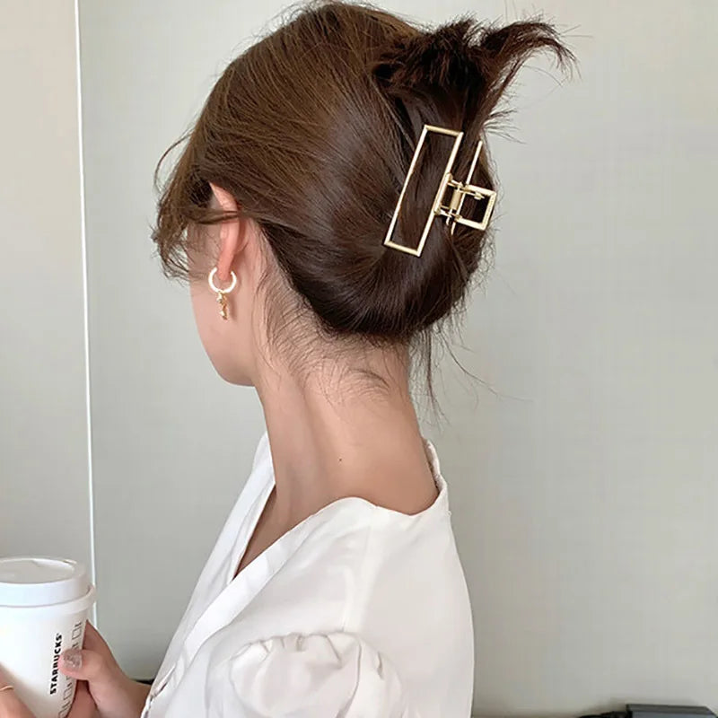 Pince à cheveux style coréen en métal