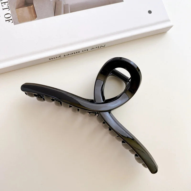 Pince à cheveux style coréen grand format