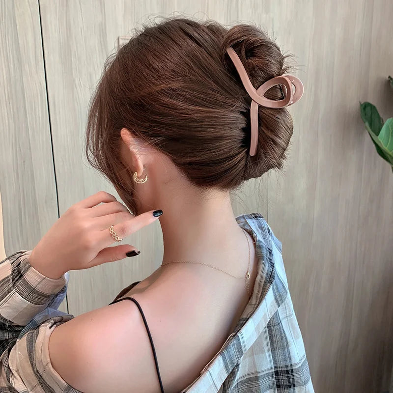 Pince à cheveux style coréen grand format