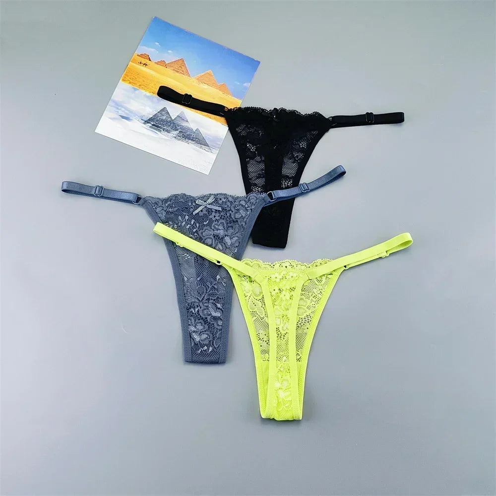 Lot de 3 strings transparents