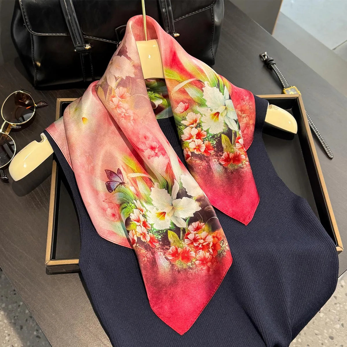 Foulard en soie Solène